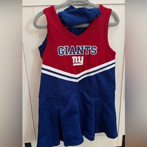 NY Giants Kids Cheerleader Dress - Red and Blue 3T